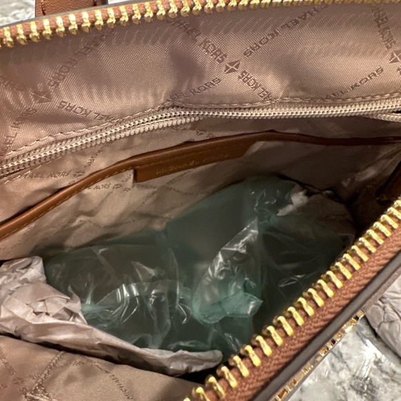 Michael Kors Cindy MK Graphic Luggage Backpack NWT Authentic Women Big MK Logo - Picture 8 of 10